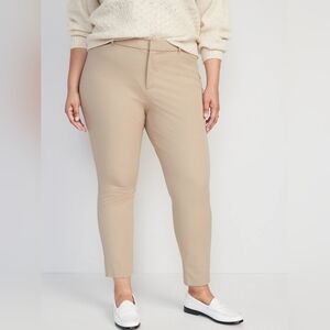 Old Navy High Waist Pixie Ankle, Tan, Size 28